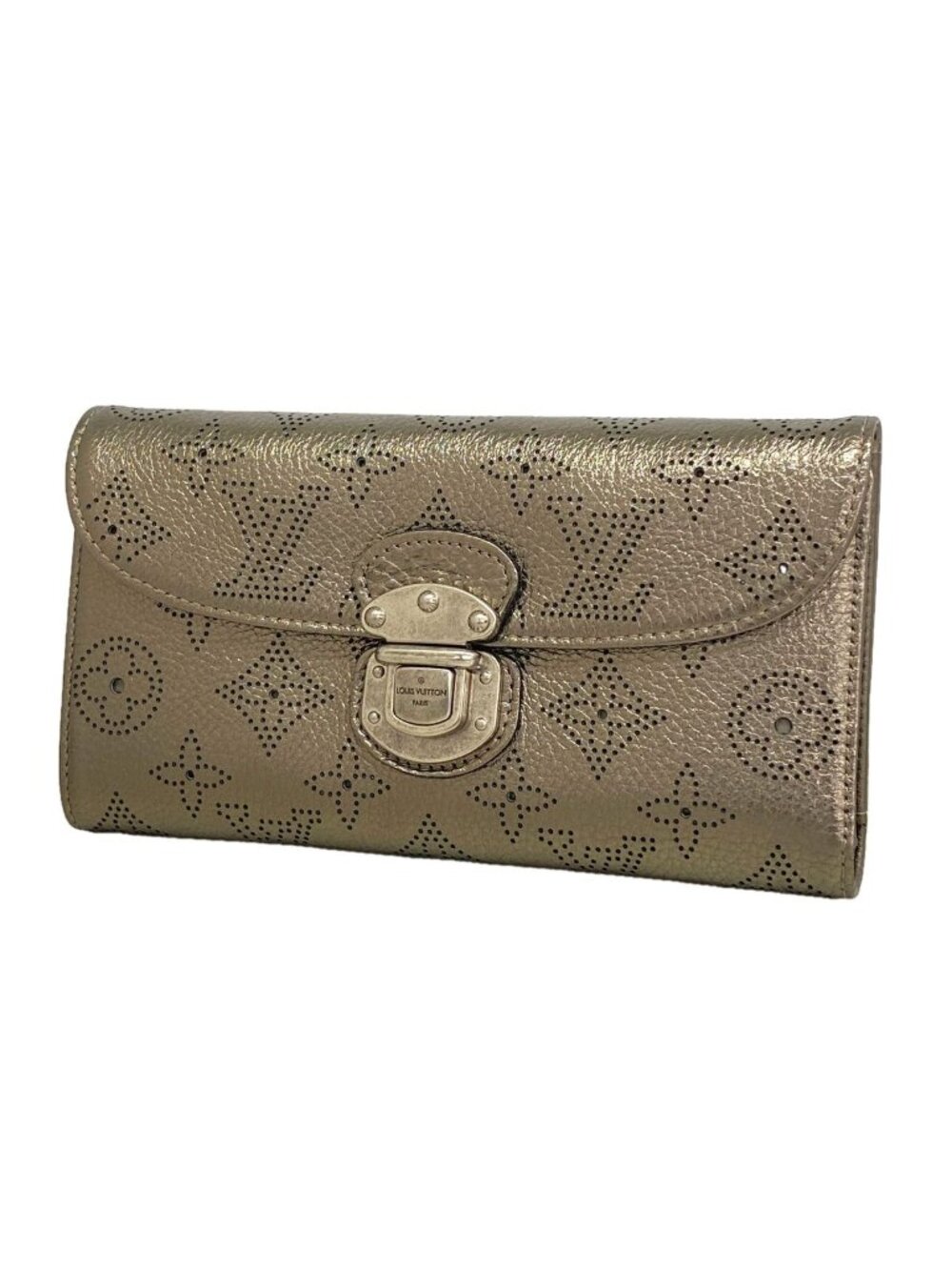 Louis Vuitton Trifold Wallet Mahina Portefeuille Amelia Blanc